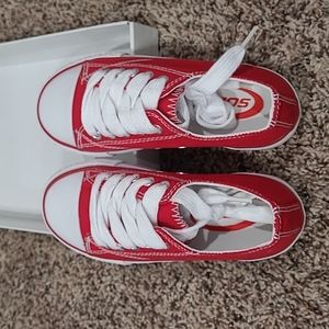 Red soda sneakers size 11
